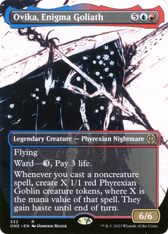 Ovika, Enigma Goliath (Borderless Ichor) [Phyrexia: All Will Be One]-1