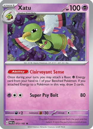 Xatu (072/182) [Scarlet & Violet: Paradox Rift]-1