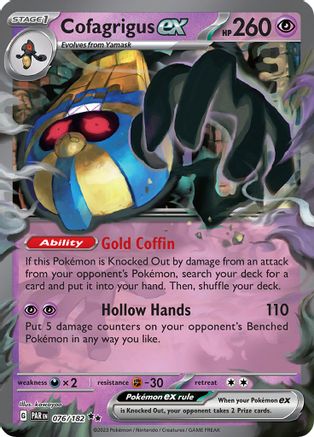 Cofagrigus ex (076/182) [Scarlet & Violet: Paradox Rift]-1