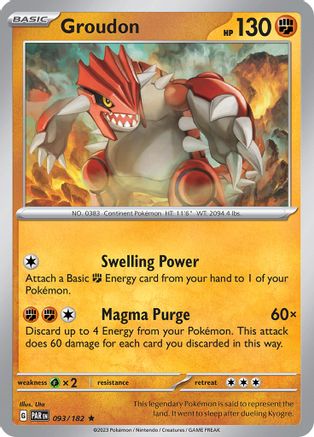 Groudon (093/182) [Scarlet & Violet: Paradox Rift]-1