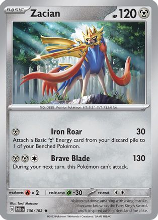 Zacian (136/182) [Scarlet & Violet: Paradox Rift]-1