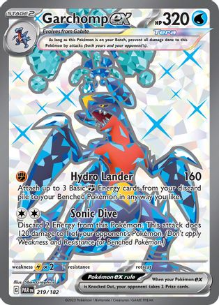 Garchomp ex (219/182) [Scarlet & Violet: Paradox Rift]-1