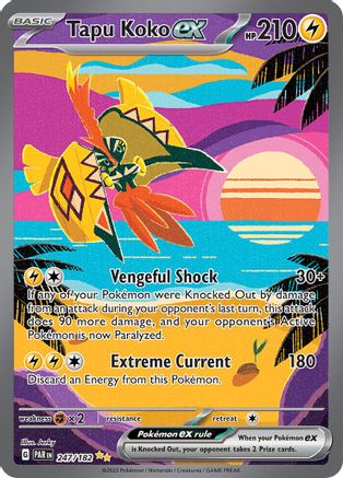 Tapu Koko ex (247/182) [Scarlet & Violet: Paradox Rift]-1