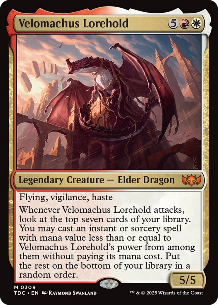 Velomachus Lorehold (TDC-309) - Commander: Tarkir: Dragonstorm-1