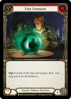 Fate Foreseen (Red) (Cold Foil) [JDG016] (Promo)  Cold Foil-1