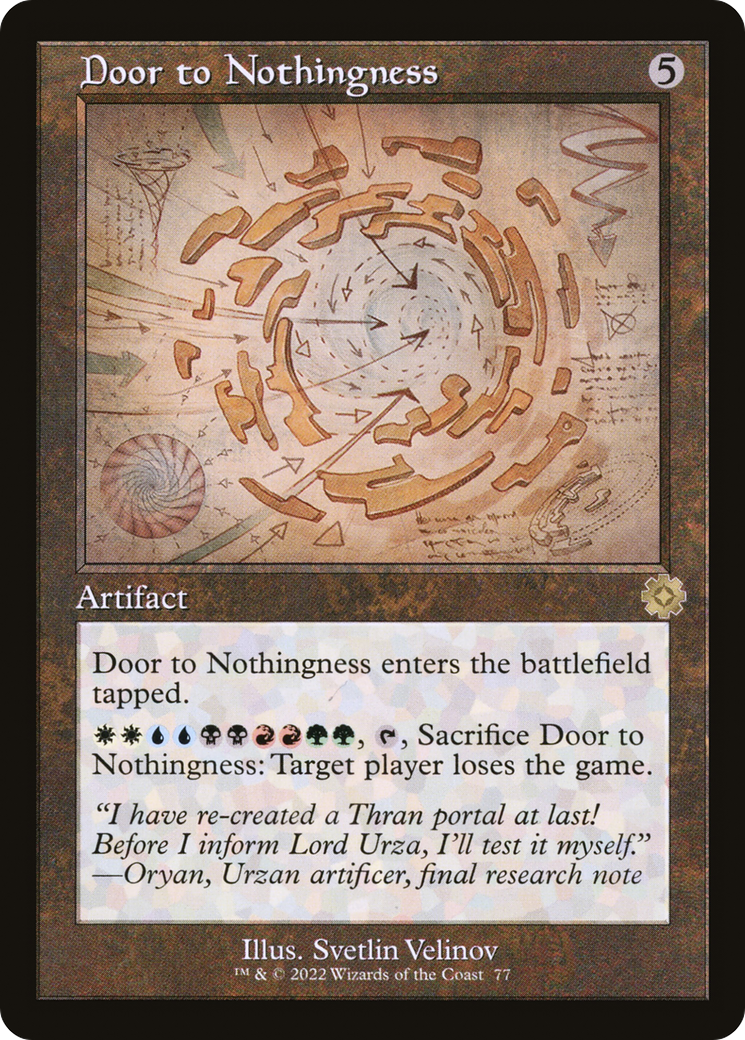 Door to Nothingness (Retro Schematic) [The Brothers' War Retro Artifacts]-1