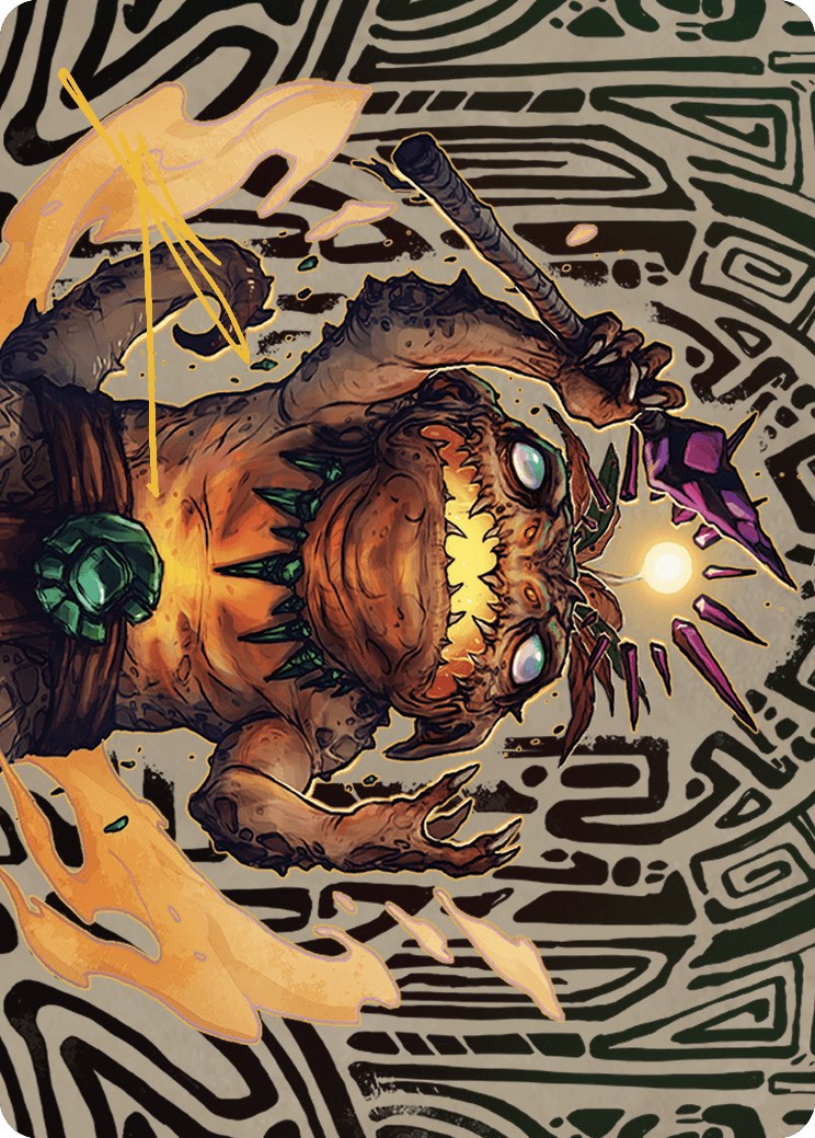 Zoyowa Lava-Tongue Art Card (Gold-Stamped Signature) [The Lost Caverns of Ixalan Art Series]-1