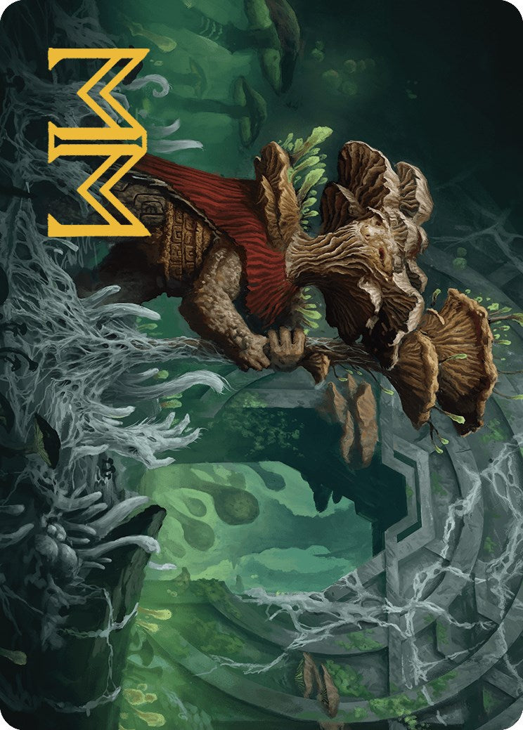 Tendril of the Mycotyrant Art Card (Gold-Stamped Signature) [The Lost Caverns of Ixalan Art Series]-2