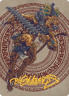 Sovereign Okinec Ahau Art Card (Gold-Stamped Signature) [The Lost Caverns of Ixalan Art Series]-1