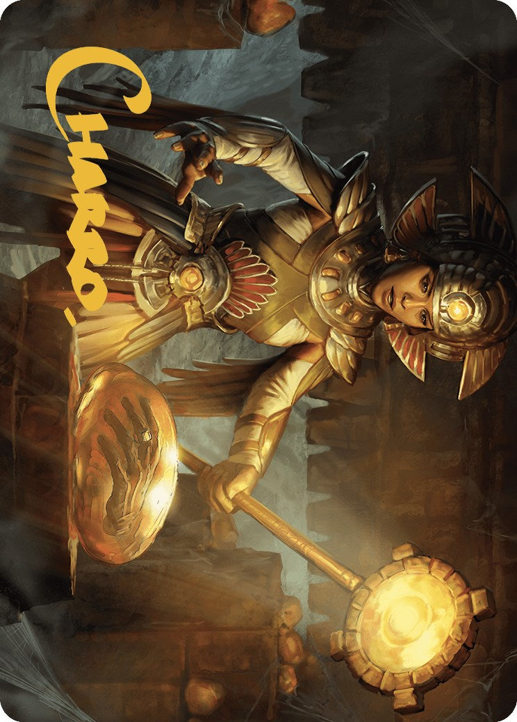 Curator of Sun's Creation Art Card (Gold-Stamped Signature) [The Lost Caverns of Ixalan Art Series]-1