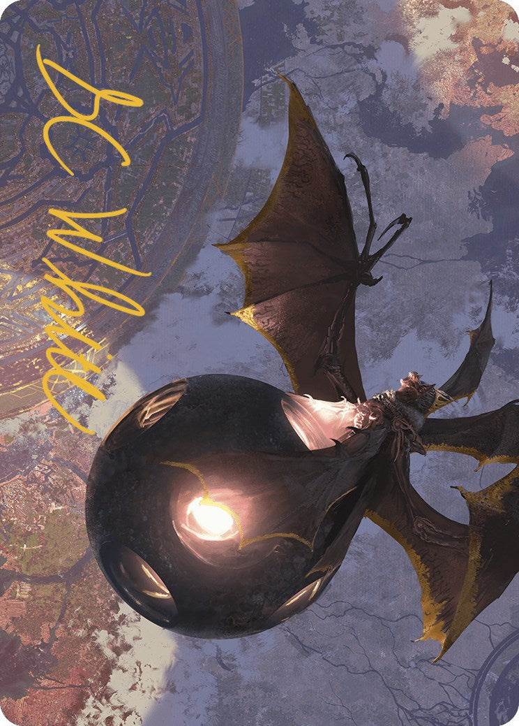 Malicious Eclipse Art Card (Gold-Stamped Signature) [The Lost Caverns of Ixalan Art Series]-1
