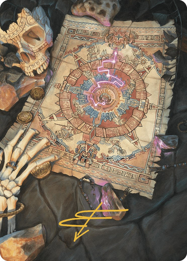 Map Token Art Card (Gold-Stamped Signature) [The Lost Caverns of Ixalan Art Series]-1