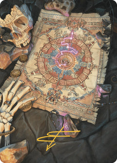 Map Token Art Card (Gold-Stamped Signature) [The Lost Caverns of Ixalan Art Series]-1
