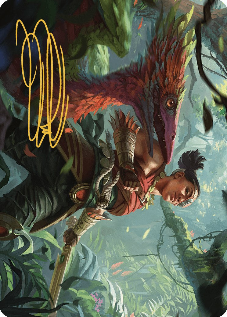 Wayta, Trainer Prodigy Art Card (Gold-Stamped Signature) [The Lost Caverns of Ixalan Art Series]-1