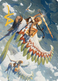 Resplendent Angel Art Card (5/81) (Gold-Stamped Signature) [The Lost Caverns of Ixalan Art Series]-1