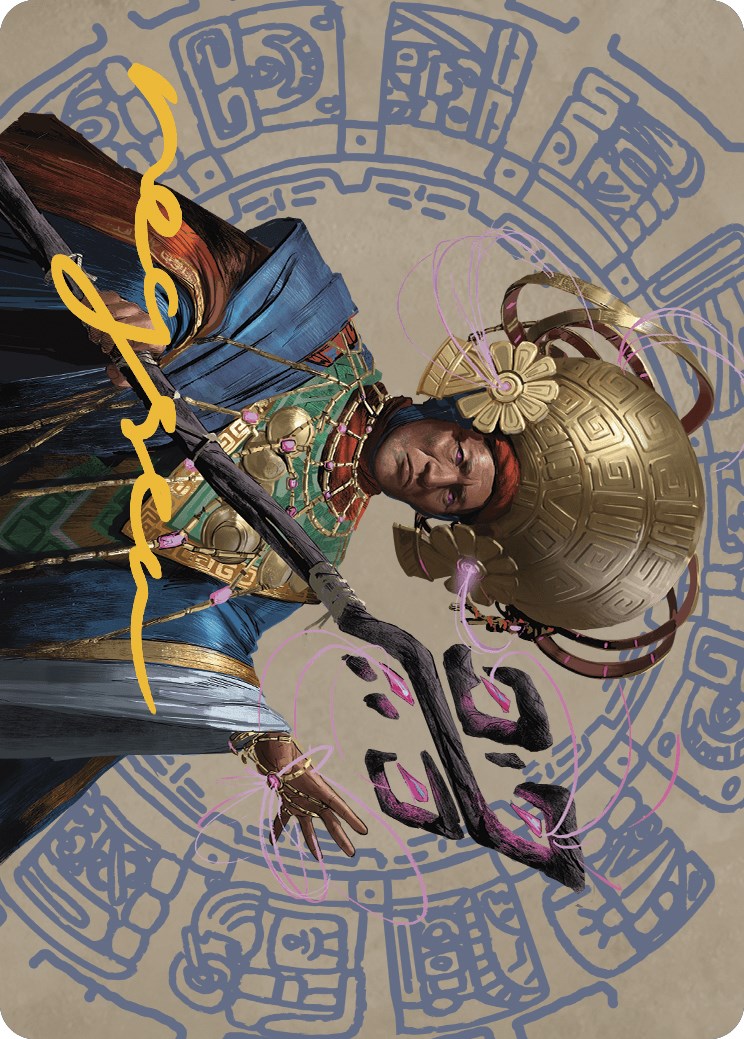 Akal Pakal, First Among Equals Art Card (46/81) (Gold-Stamped Signature) [The Lost Caverns of Ixalan Art Series]-2