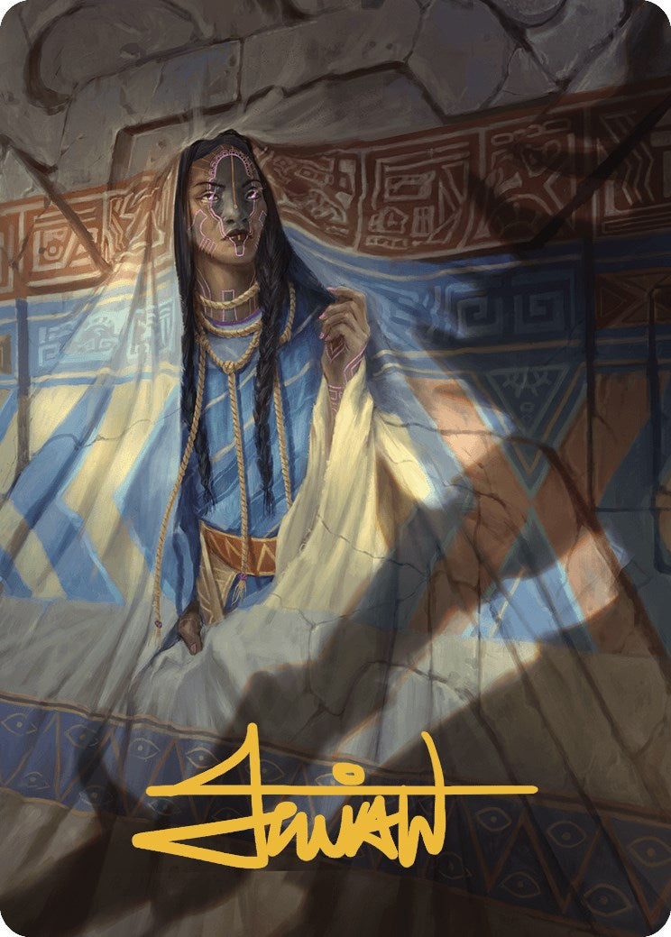 Whispersilk Cloak Art Card (Gold-Stamped Signature) [The Lost Caverns of Ixalan Art Series]-1