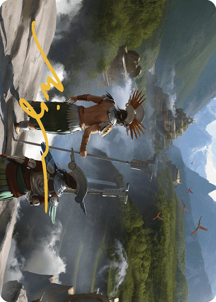 Glimpse the Core Art Card (Gold-Stamped Signature) [The Lost Caverns of Ixalan Art Series]-1