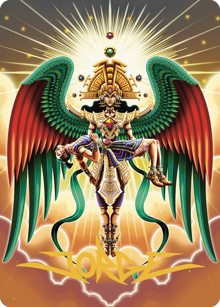 Resplendent Angel Art Card (59/81) (Gold-Stamped Signature) [The Lost Caverns of Ixalan Art Series]-1