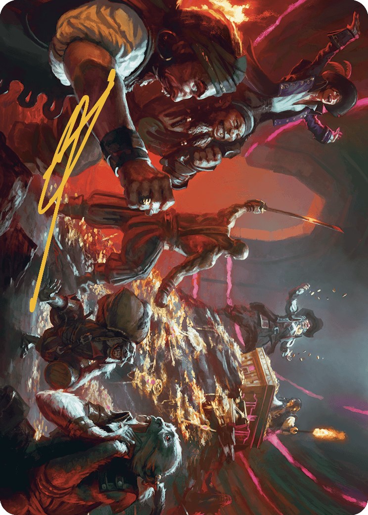 Hit the Mother Lode Art Card (Gold-Stamped Signature) [The Lost Caverns of Ixalan Art Series]-1