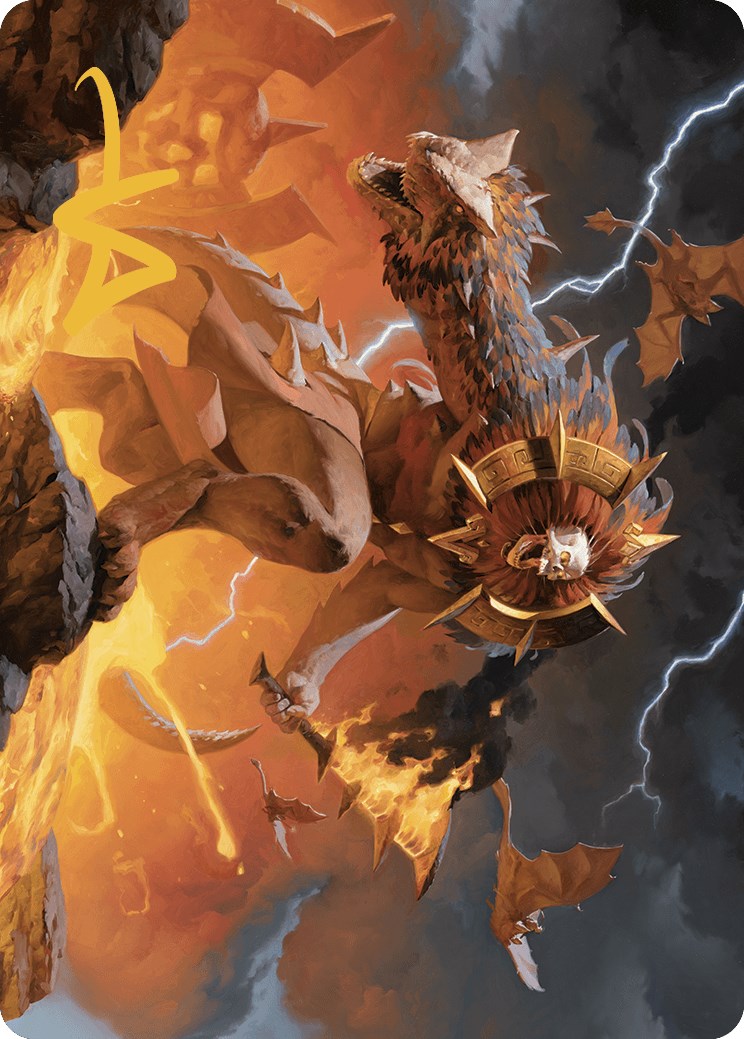 Ojer Axonil, Deepest Might Art Card (Gold-Stamped Signature) [The Lost Caverns of Ixalan Art Series]-1