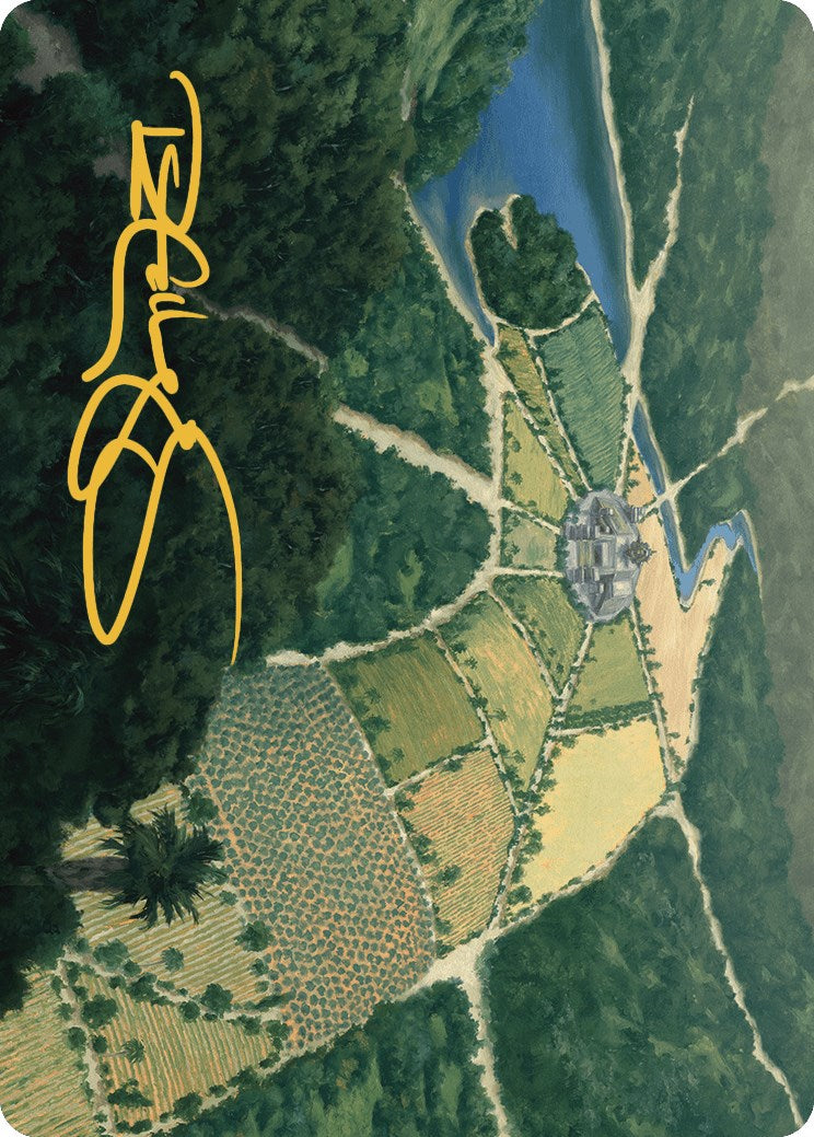Restless Prairie Art Card (Gold-Stamped Signature) [The Lost Caverns of Ixalan Art Series]-1
