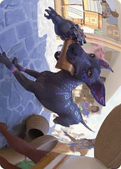 Mischievous Pup Art Card [The Lost Caverns of Ixalan Art Series]-1