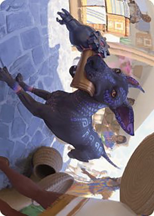 Mischievous Pup Art Card [The Lost Caverns of Ixalan Art Series]-1