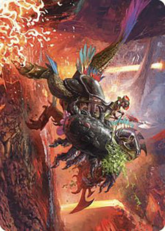 Triumphant Chomp Art Card [The Lost Caverns of Ixalan Art Series]-3