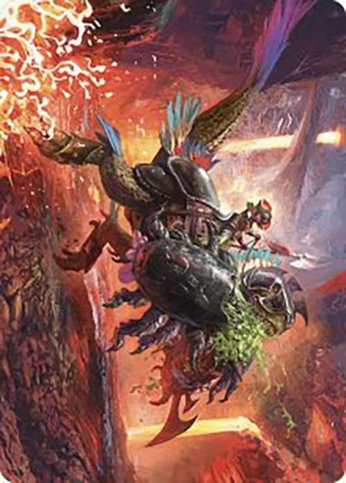 Triumphant Chomp Art Card [The Lost Caverns of Ixalan Art Series]-3