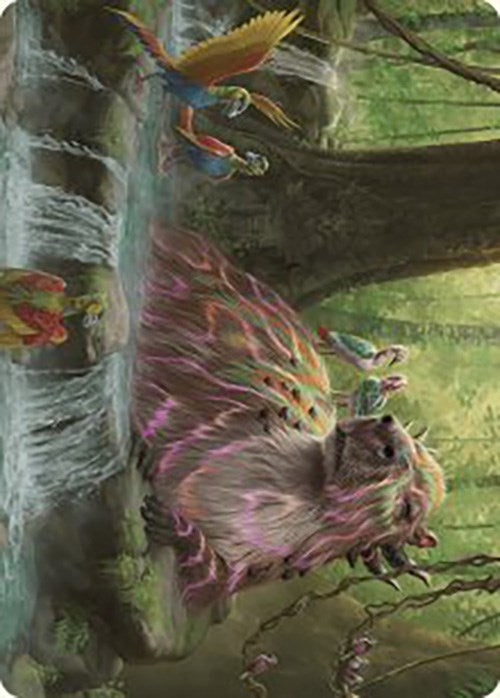 Basking Capybara Art Card [The Lost Caverns of Ixalan Art Series]-1