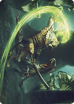 Contest of Claws Art Card [The Lost Caverns of Ixalan Art Series]-1