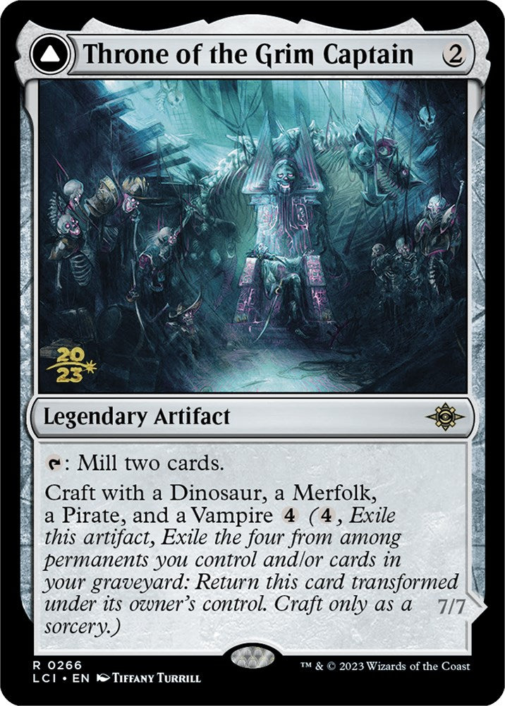 Throne of the Grim Captain // The Grim Captain [The Lost Caverns of Ixalan Prerelease Cards]-1