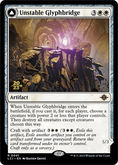 Unstable Glyphbridge // Sandswirl Wanderglyph [The Lost Caverns of Ixalan Prerelease Cards]-1