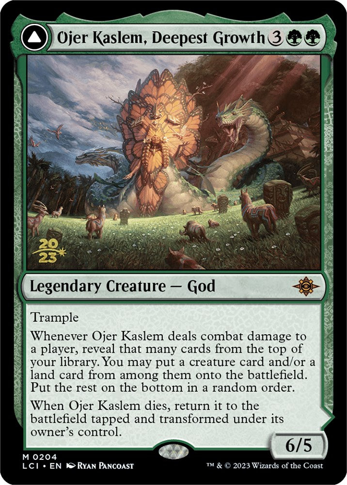 Ojer Kaslem, Deepest Growth // Temple of Cultivation [The Lost Caverns of Ixalan Prerelease Cards]-1