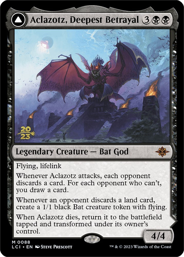 Aclazotz, Deepest Betrayal // Temple of the Dead [The Lost Caverns of Ixalan Prerelease Cards]-1