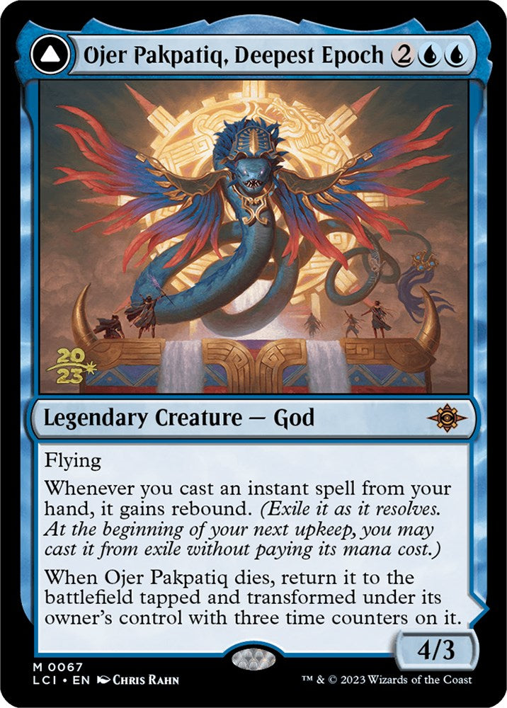 Ojer Pakpatiq, Deepest Epoch // Temple of Cyclical Time [The Lost Caverns of Ixalan Prerelease Cards]-1