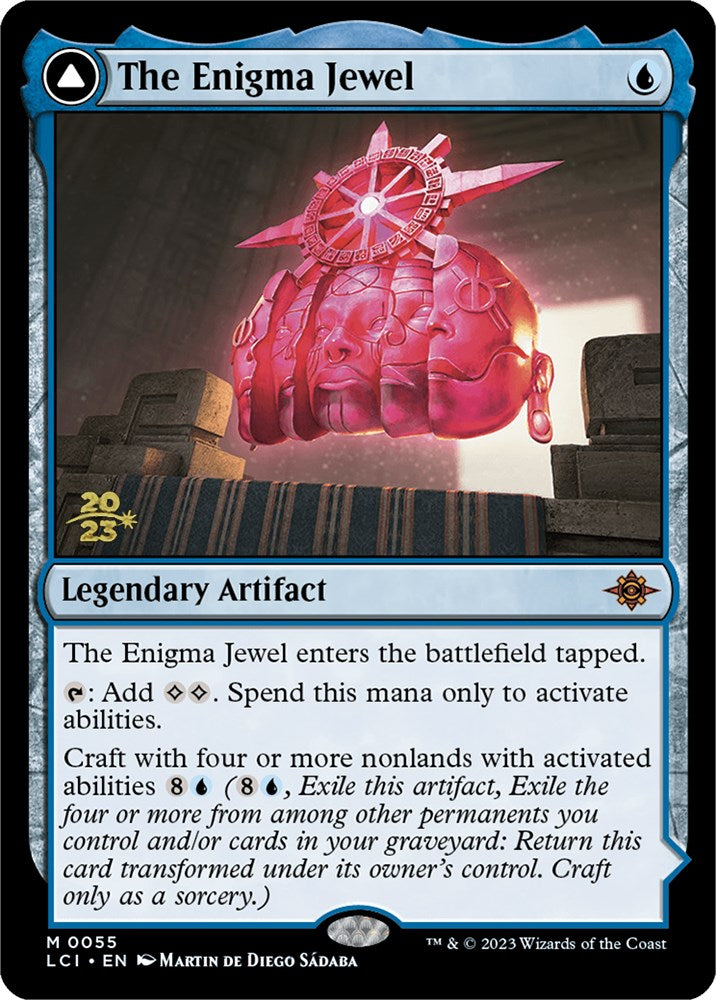 The Enigma Jewel // Locus of Enlightenment [The Lost Caverns of Ixalan Prerelease Cards]-1