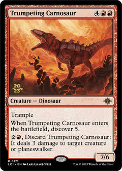 Trumpeting Carnosaur [The Lost Caverns of Ixalan Prerelease Cards]-1
