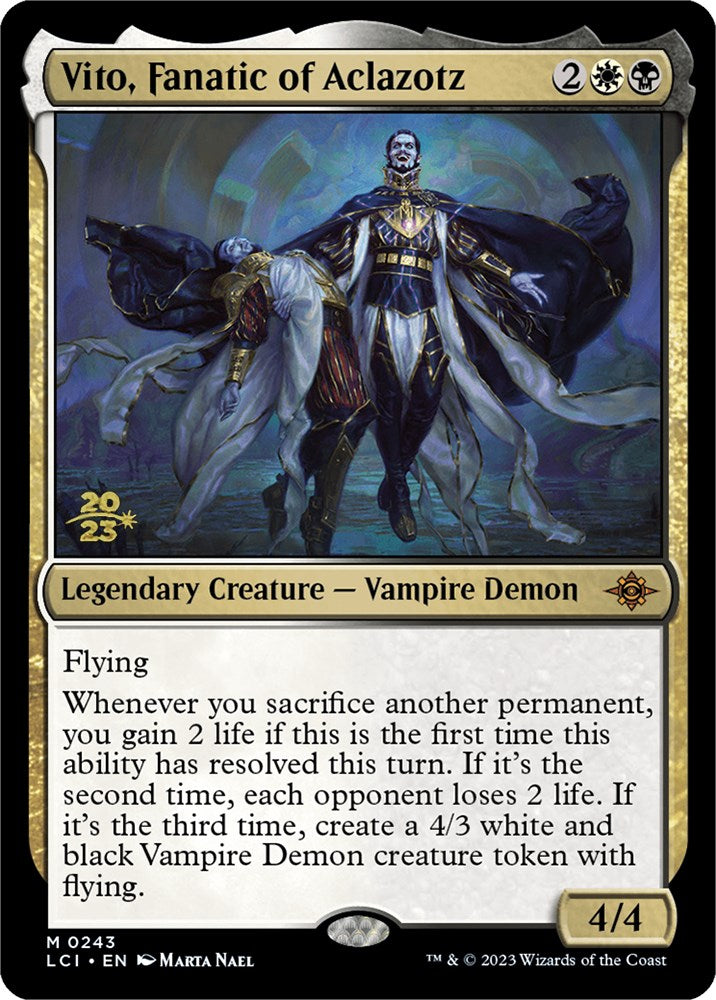 Vito, Fanatic of Aclazotz [The Lost Caverns of Ixalan Prerelease Cards]-1