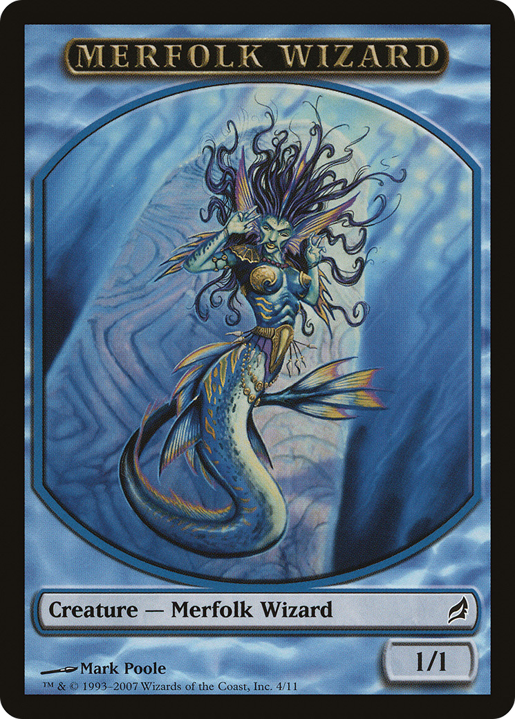Merfolk Wizard Token [Lorwyn Tokens]-1