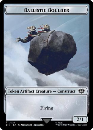 Ballistic Boulder // Food (0024) Double-Sided Token (Surge Foil) [The Lord of the Rings: Tales of Middle-Earth Tokens]-4