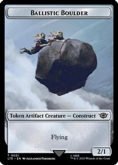 Ballistic Boulder // Food (0024) Double-Sided Token (Surge Foil) [The Lord of the Rings: Tales of Middle-Earth Tokens]-4
