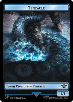 Tentacle // Food (0023) Double-Sided Token (Surge Foil) [The Lord of the Rings: Tales of Middle-Earth Tokens]-3