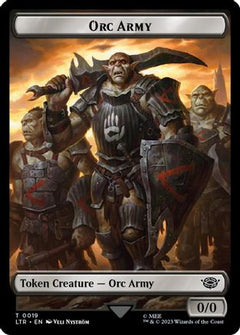 Orc Army (0019) // Food (0022) Double-Sided Token (Surge Foil) [The Lord of the Rings: Tales of Middle-Earth Tokens]-3