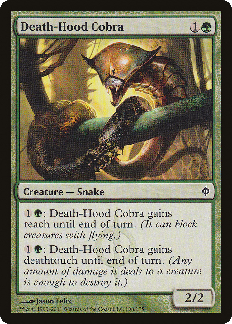 Death-Hood Cobra [New Phyrexia]-1