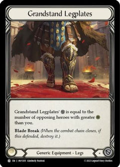 Grandstand Legplates [HVY205] (Heavy Hitters)  Cold Foil-1