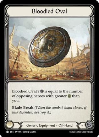 Bloodied Oval [HVY206] (Heavy Hitters)-1