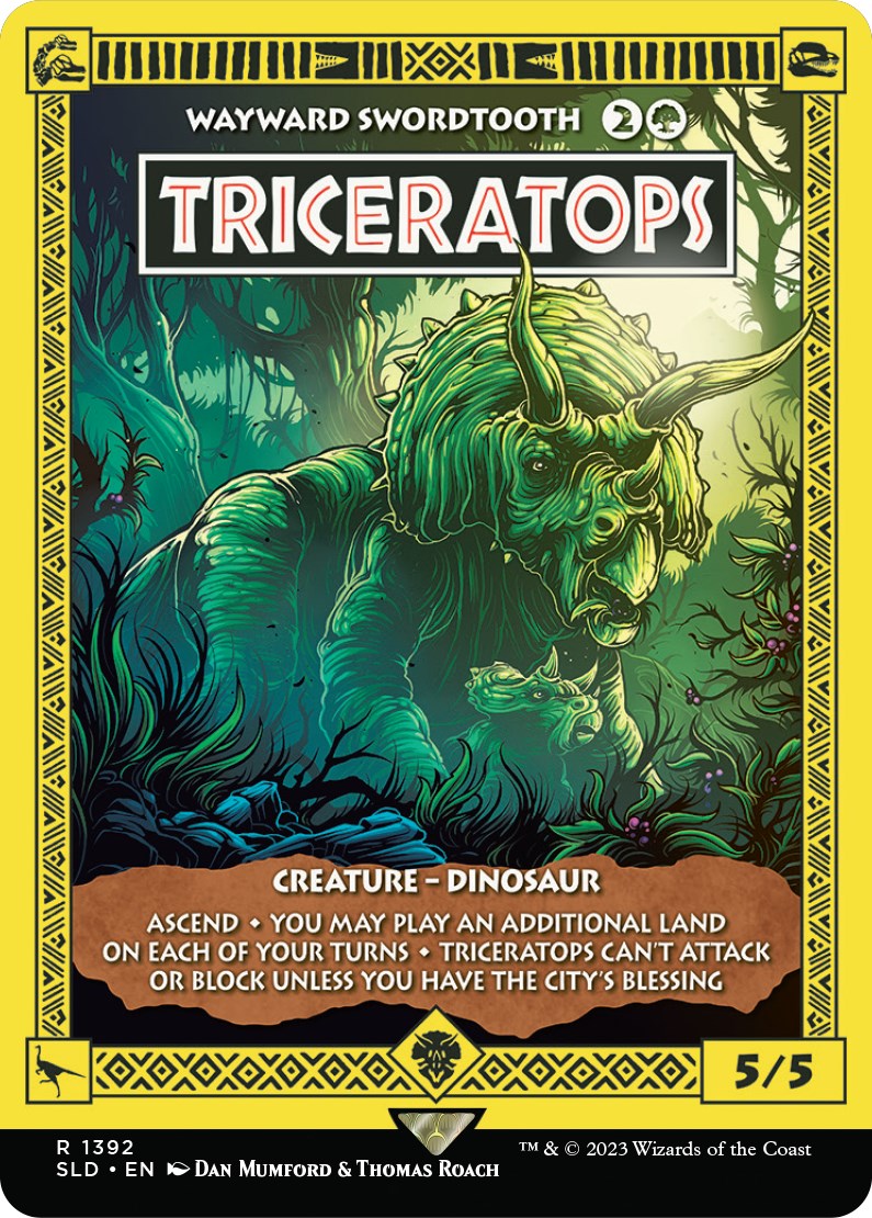 Triceratops - Wayward Swordtooth [Secret Lair Drop Series]-1