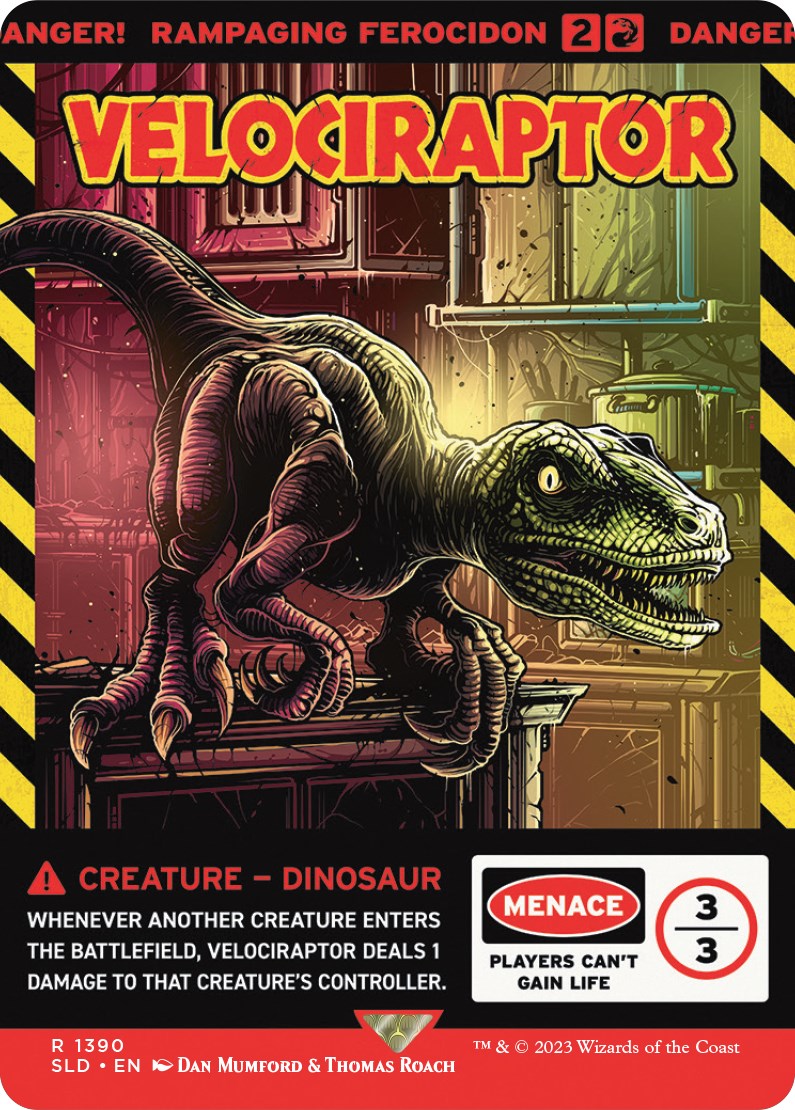 Velociraptor - Rampaging Ferocidon [Secret Lair Drop Series]-1